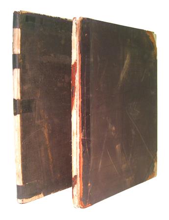 BLASIUS, ERNST. Akiurgische Abbildungen. 1833 + BRUNS, VICTOR VON. Chirurgischer Atlas.  2 parts in one vol. 1854-60